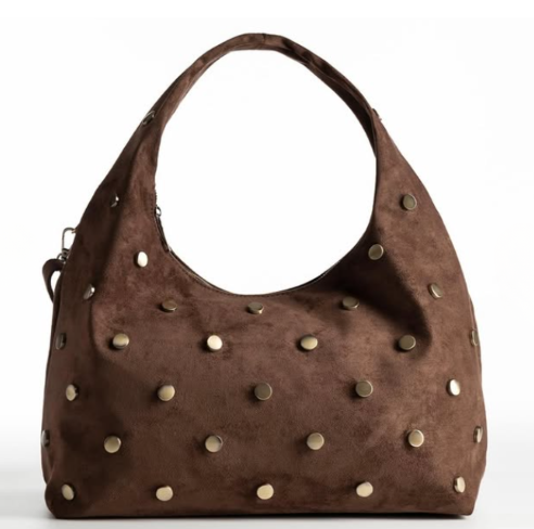 Bolso Hobo con Tachas