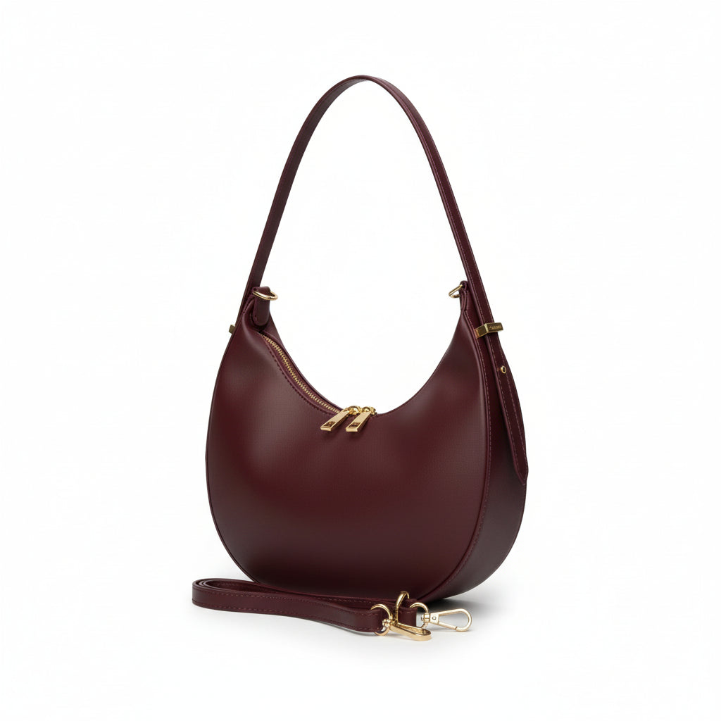 Bolso Media Luna de Piel