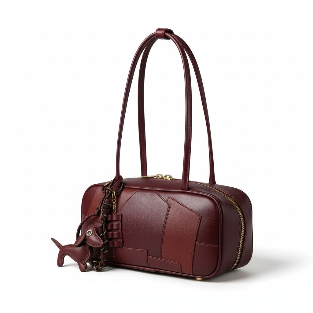 Bolso Baguette Patchwork PU