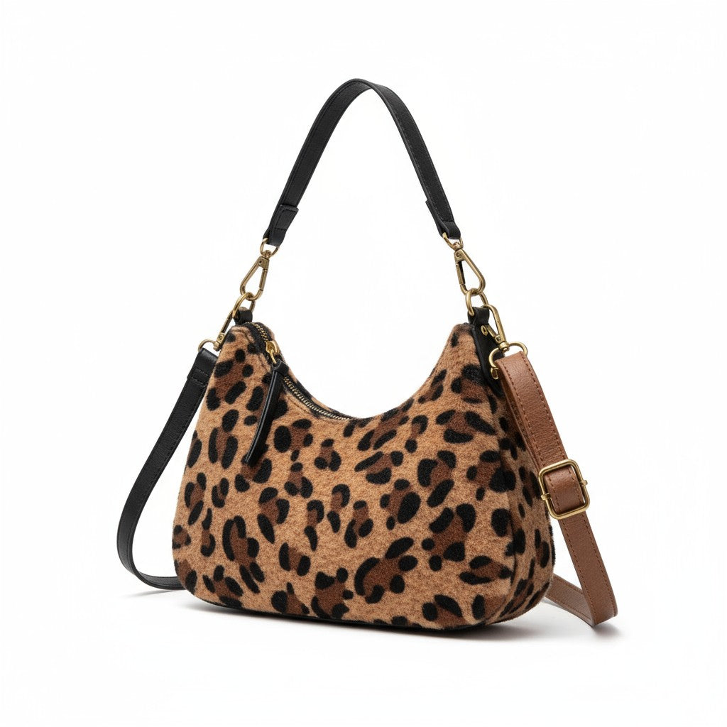 Bolso de hombro pequeño animal print