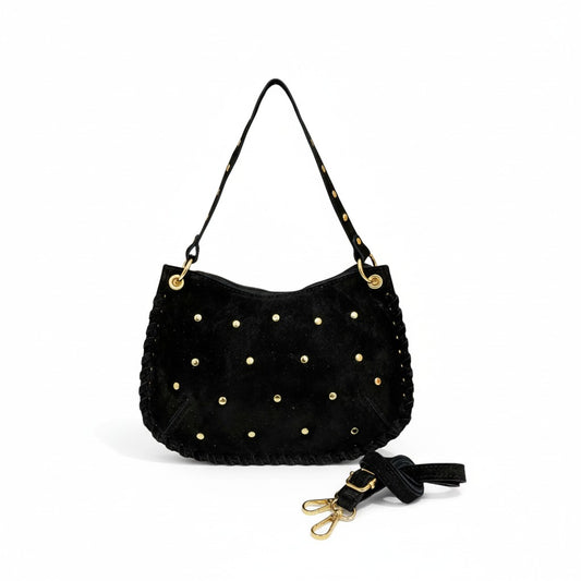 Bolso de Serraje con Tachuelas Boho