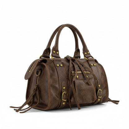 Bolso Bowling de Piel Vintage